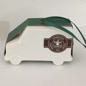 Starbucks Ornament Mini Delivery Truck NWT